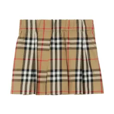 Клетчатая юбка со складками