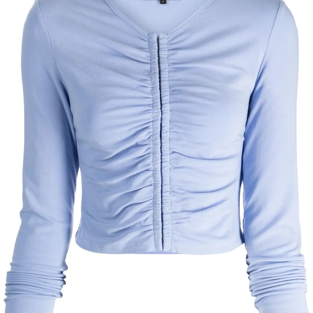 Укороченный кардиган со сборками