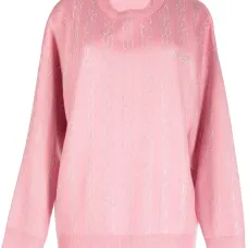 Джемпер с эффектом потертости и графичным принтом Джемпер с эффектом потертости и графичным принтом