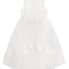 Платье из тюля с цветочной вышивкой