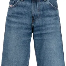 Узкие джинсовые шорты с нашивкой-логотипом