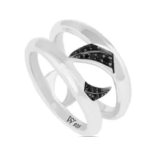 Кольцо Double Thorn с сапфирами