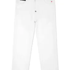 Джинсы с вышитым логотипом