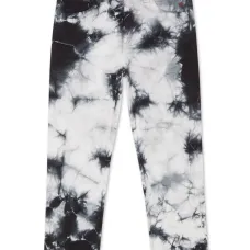 Джинсы с принтом тай-дай