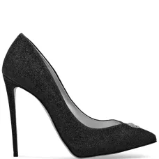 Туфли на шпильке с блестками