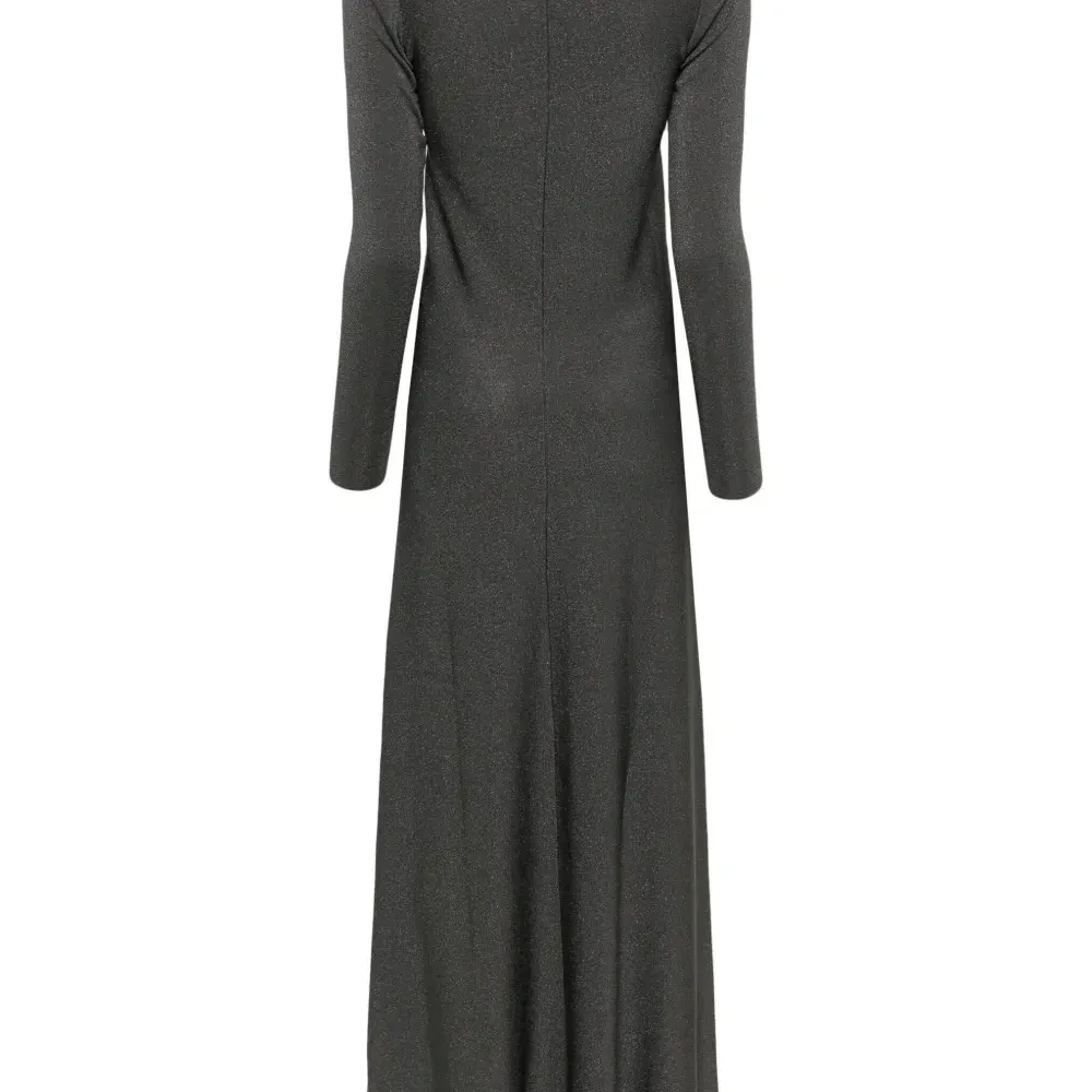 Расклешенное платье с люрексом