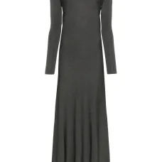 Расклешенное платье с люрексом