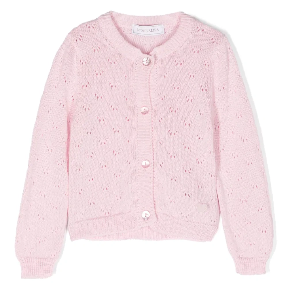 Кардиган с отделкой в рубчик