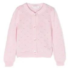 Кардиган с отделкой в рубчик