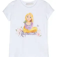 Футболка с кристаллами и принтом