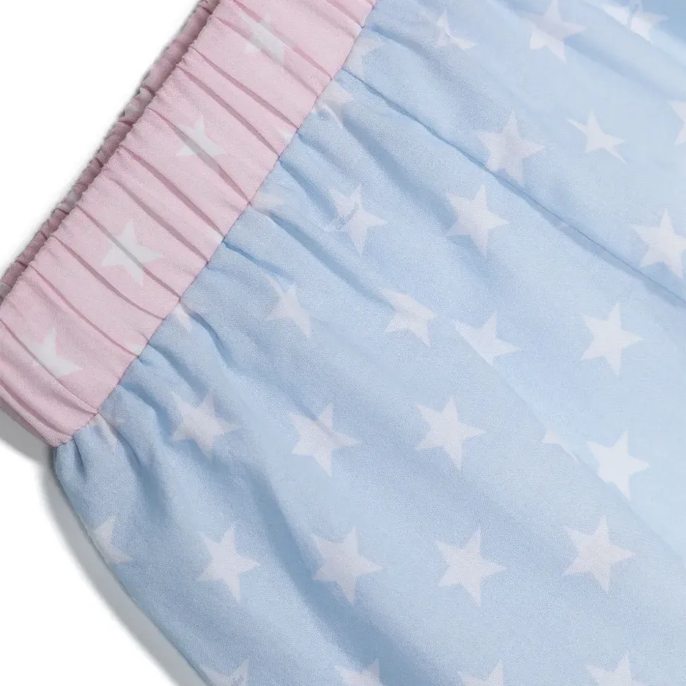 Комплект из топа и шортов с принтом