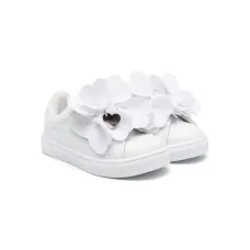 Кроссовки с цветочной аппликацией Кроссовки с цветочной аппликацией