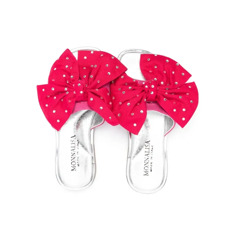 Шлепанцы с бантом