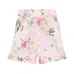 Шорты с оборками и цветочным принтом