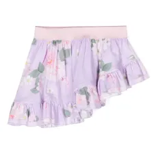 Юбка асимметричного кроя с цветочным принтом