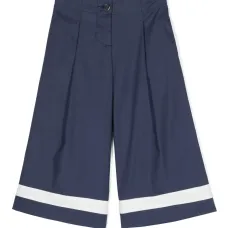 Широкие брюки в полоску Широкие брюки в полоску