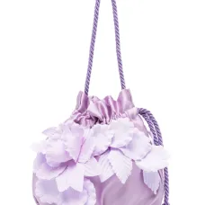 Сумка с кулиской и цветочным декором Сумка с кулиской и цветочным декором