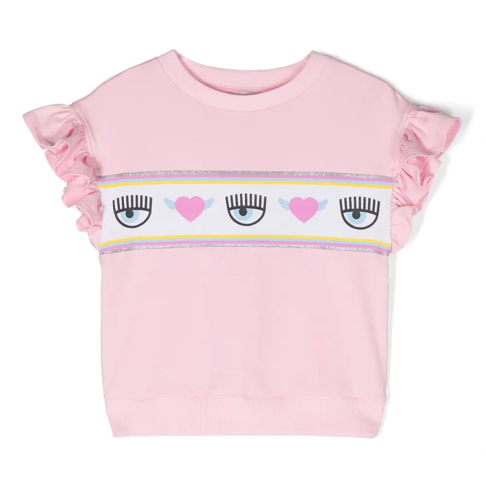 Футболка с оборками и узором Eyelike