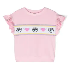 Футболка с оборками и узором Eyelike