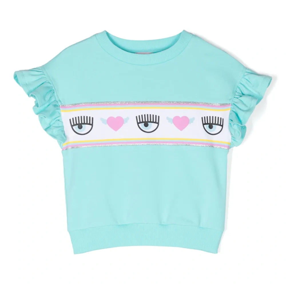 Футболка с оборками и узором Eyelike