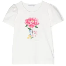 Футболка с цветочным принтом
