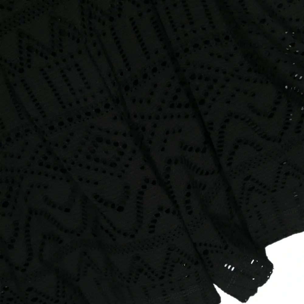 Кружевной комбинезон с короткими рукавами