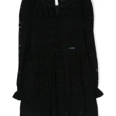 Кружевное платье с объемными рукавами