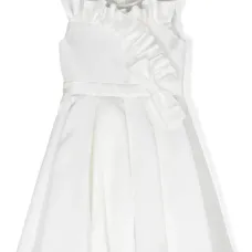 Платье с кристаллами и оборками