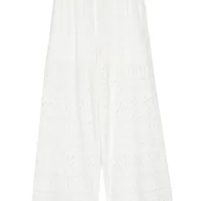 Прямые брюки с перфорацией