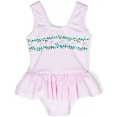 Купальник с оборками и узором Eyelike