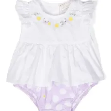 Комплект из топа и шортов с принтом