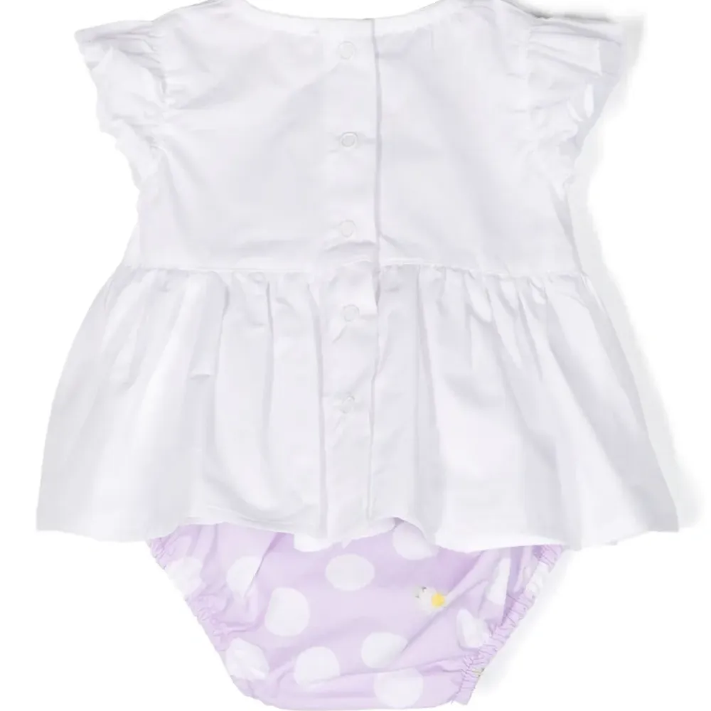 Комплект из топа и шортов с принтом