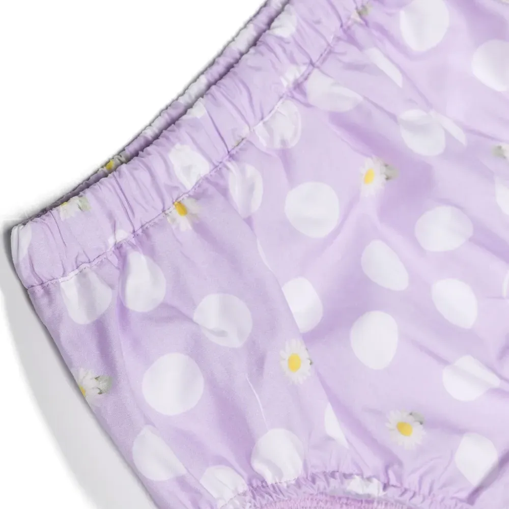 Комплект из топа и шортов с принтом