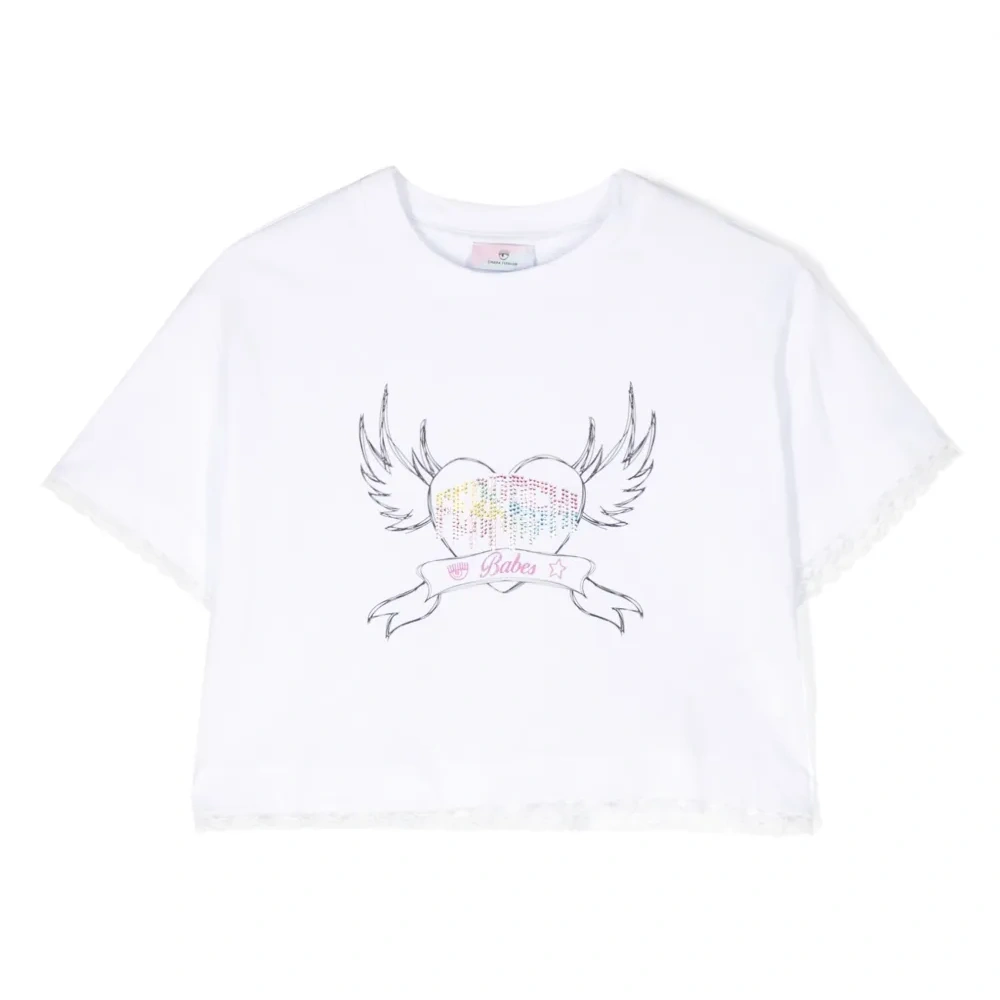 Укороченная футболка с логотипом