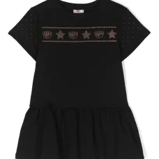 Платье с капюшоном и заклепками