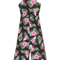 Комбинезон с цветочным принтом