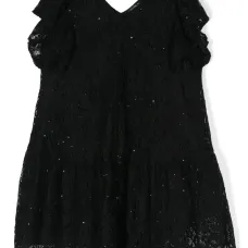 Кружевное платье с пайетками