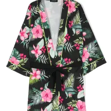 Жакет из джерси с цветочным принтом Жакет из джерси с цветочным принтом