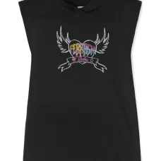 Платье с капюшоном и логотипом