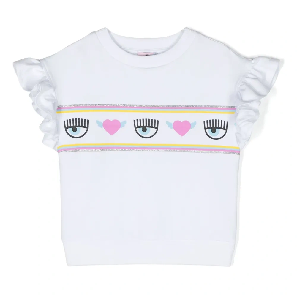 Футболка с оборками и узором Eyelike