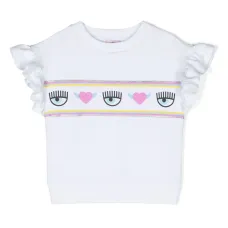 Футболка с оборками и узором Eyelike