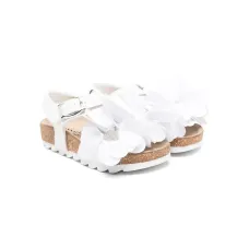 Массивные сандалии с цветочной аппликацией