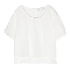 Блузка с круглым вырезом