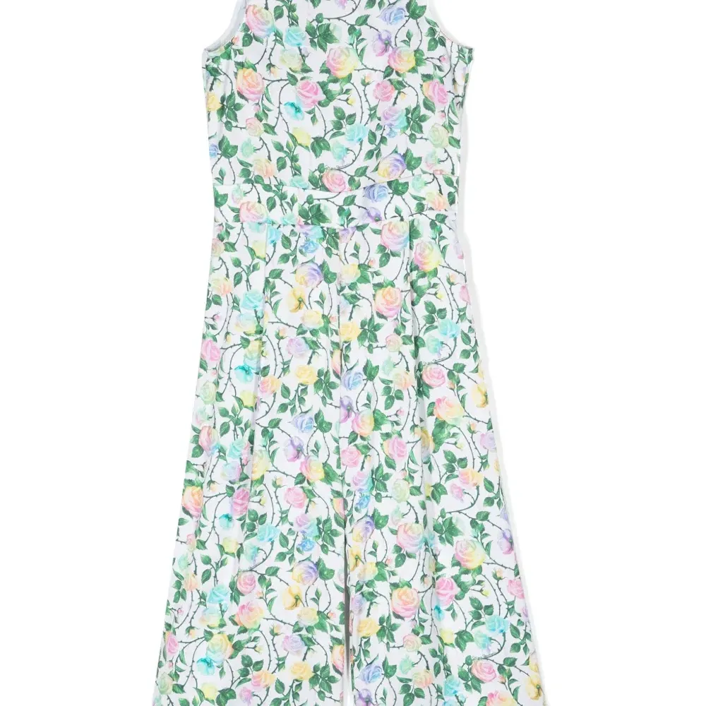Комбинезон без рукавов с цветочным узором Комбинезон без рукавов с цветочным узором