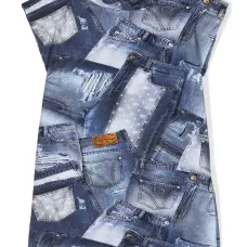 Платье с капюшоном и принтом Платье с капюшоном и принтом