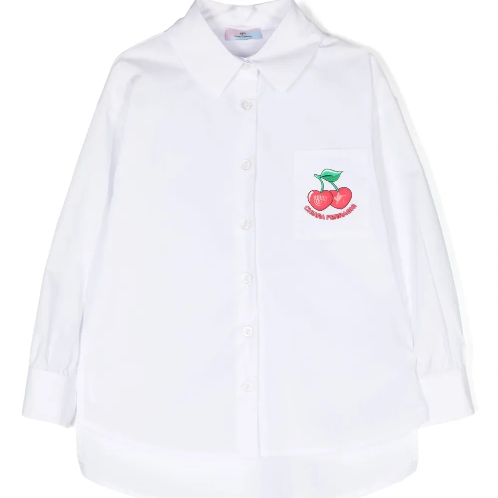 Поплиновая рубашка с логотипом