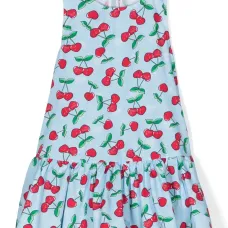 Платье с оборками и принтом