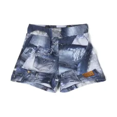 Шорты из джерси с принтом