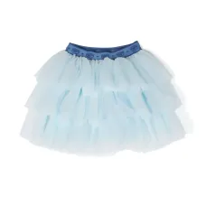 Пышная юбка из тюля с логотипом