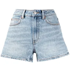 Джинсовые шорты с завышенной талией